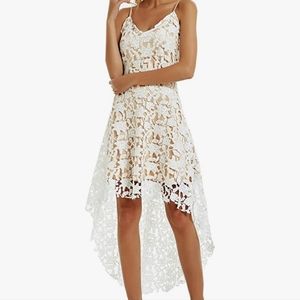 Lace high low dress